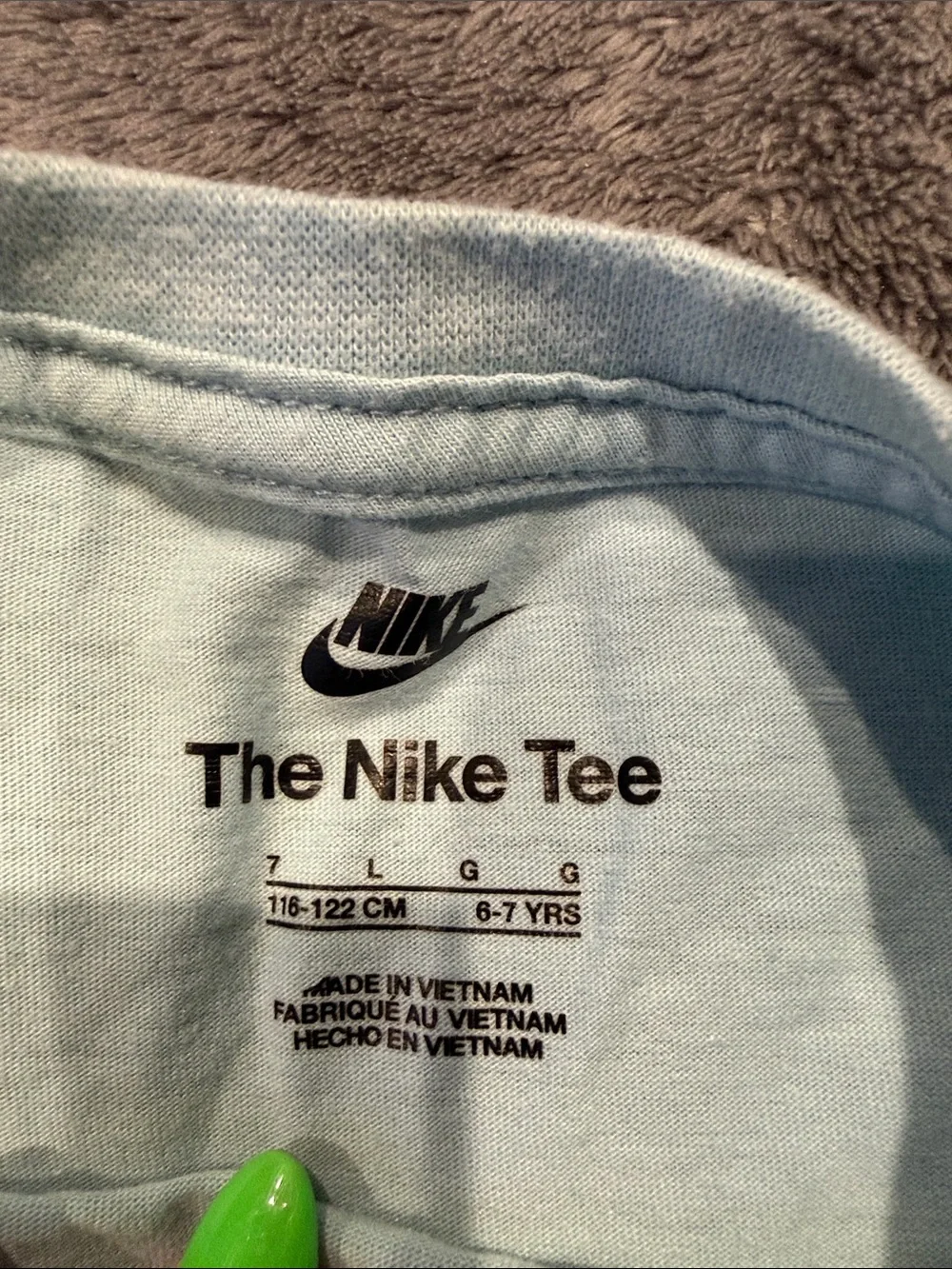 Nike Kids Light Blue 'Just Do It.' Graphic Tee